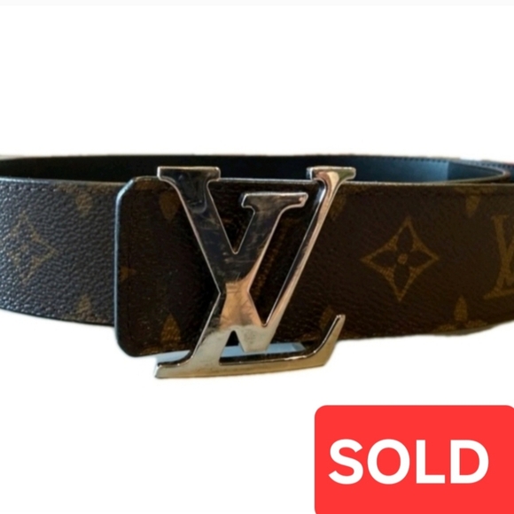 Louis Vuitton Other - Louis Vuitton Reversible Brown/ Black (Unisex) Monogram LV Logo Belt Size 95/38